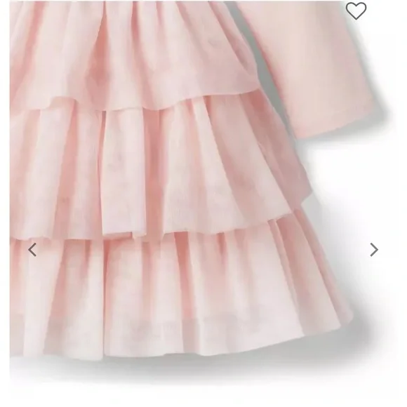 Janie and Jack Blush Tiered Tulle Dress - Picture 3 of 6